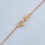Set Cadena y Dije Aro Seguido + Cruz Cristo 1.35gr / Oro Amarillo 18K (Oferta) $