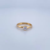 Anillo Solitario Churumbela Base 1.15gr / T6 / Oro 18K &