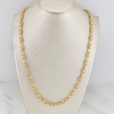 Cadena Rustica Burbuja 15.1 g / 63 cm / 4.5 mm Oro Amarillo 18K