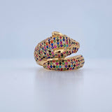 Anillo Pantera 7gr / T8 / Oro Amarillo 18K &