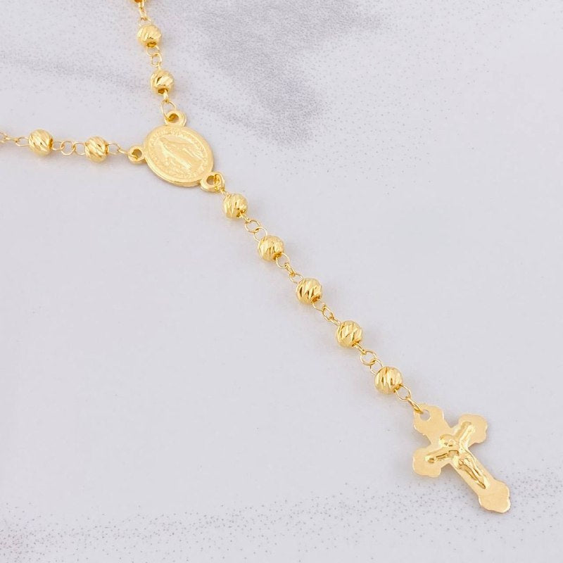 Rosario Virgen Milagrosa 10g / 60cm / 4mm Oro Amarillo 18K