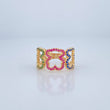 Anillo Osos Silueta 3.7gr / T7 / Oro Amarillo 18K $
