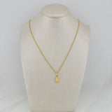 Set Cadena Lazo + Dije Virgen De Guadalupe / 1,35 gr / 45 cm Oro Amarillo 18K