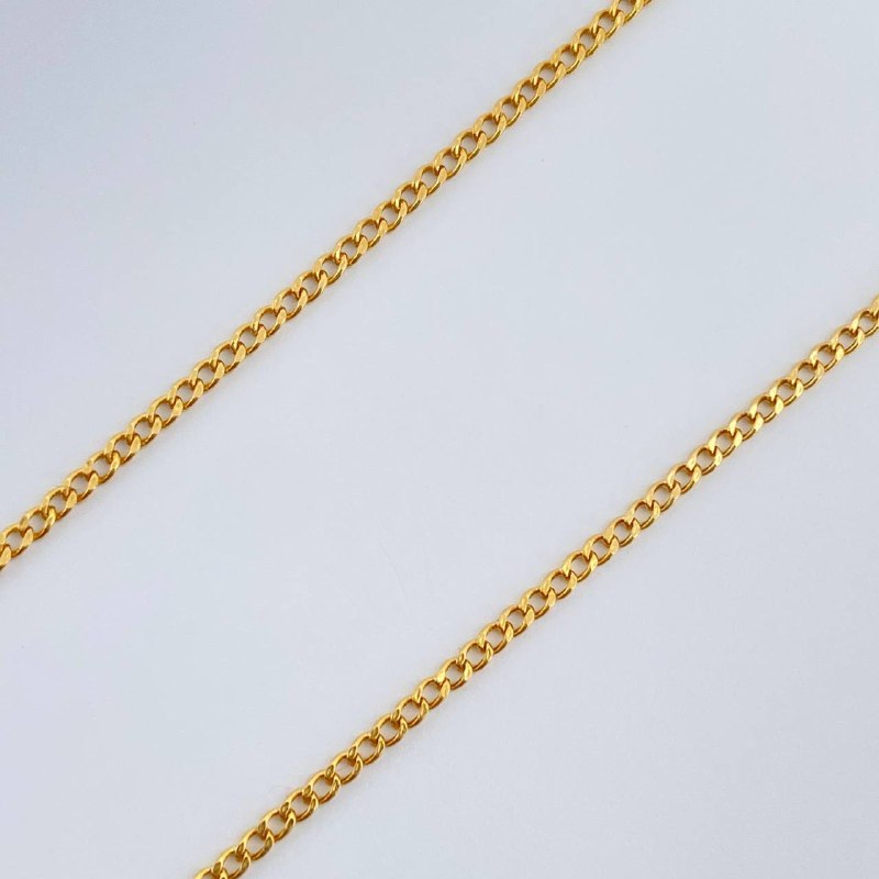 Set Cadena y Dije Mini Cubana + Virgen De Guadalupe 1.4gr / Oro Amarillo 18K (Oferta) $