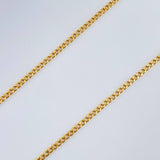 Set Cadena y Dije Mini Cubana + Virgen De Guadalupe 1.4gr / Oro Amarillo 18K (Oferta) $