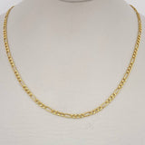 Cadena Figaro 2.8gr / 61cm / Oro Amarillo +1 14K Italy $