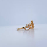 Anillo Corona Puntos 1.85gr / T6 / Oro Amarillo 18K &