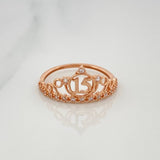 Anillo 15´S Corona 1.75 g / T6 1/2 Oro Rosa 18K