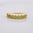 Anillo Tres Carriles 0.9g / T5 3/4 Oro Amarillo 18K