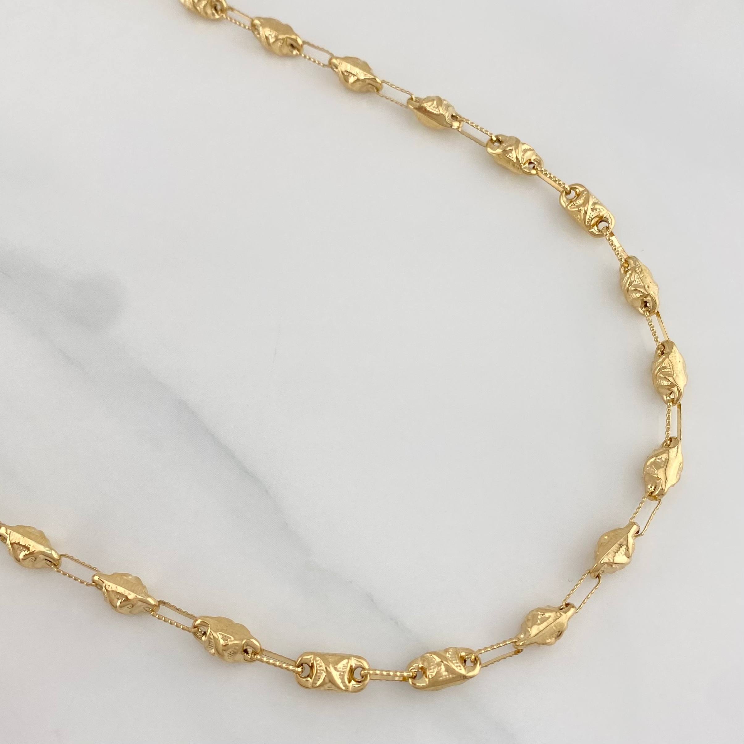 Cadena Rustica X 14 g / 62 cm / 4 mm Oro Amarillo 18K