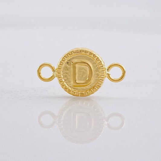 Herraje Circulo Letra D 0.4g / 1.5cm Oro Amarillo 18K