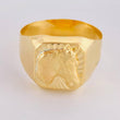 Anillo Sello Caballo 3.05 g / T9 3/4 Oro Amarillo 18K
