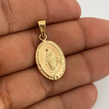 Dije Virgen Milagrosa 1.55gr / 3.1cm / Oro Amarillo 18K &