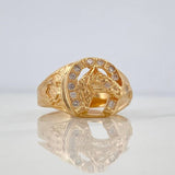 Anillo Herradura Caballo 5.5 g / T9 3/4 Oro Amarillo 18K