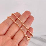 Pulso Militar 5.25g / 20.2cm / 2.9mm Oro Rosa 18K