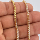 Cadena Franco 18.5gr / 60.5cm / Dos Oros Amarillo Blanco +3 18K %