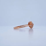 Anillo Rostro Oso 2gr / T6 3/4 / Oro Rosa 18K &