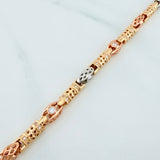 Pulso Barril Enmallado 18.85 g / 20 cm / 5 mm Tres Oros 18K