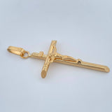 Dije Cruz Cristo 2.1gr / 4.7cm / Oro Amarillo 18K &