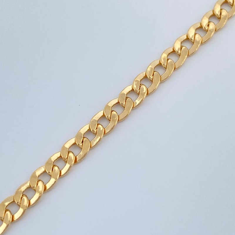 Pulso Cubano 2.8gr / 18.8cm / 3.1mm Oro Amarillo +1 18K &