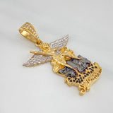 Dije San Miguel 8.2 g / 4.1 cm Tres Oros 18K