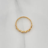 Anillo Hojas 1.25 g / T6 3/4 Oro Amarillo 18K