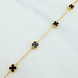 Pulso Trebol Aro Seguido 3.2 g / 21.5 cm / 4.8 mm Oro Amarillo 18K