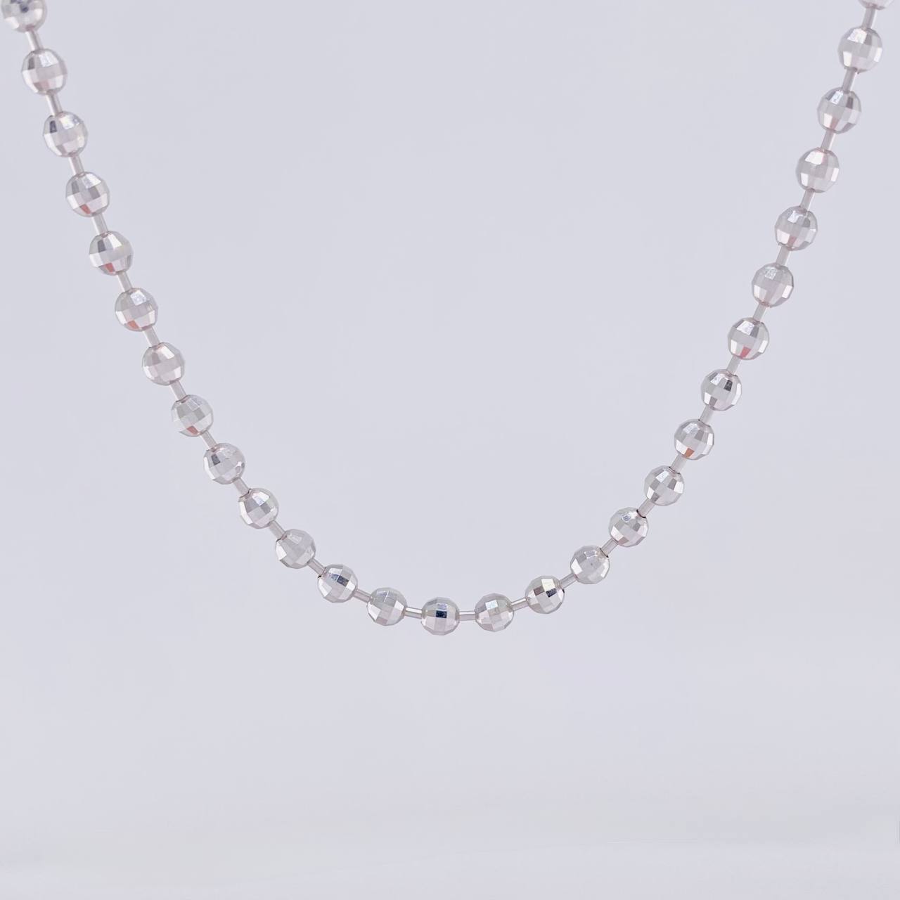 Cadena Militar 15.25g / 60cm / 2.9mm Oro Blanco 18K