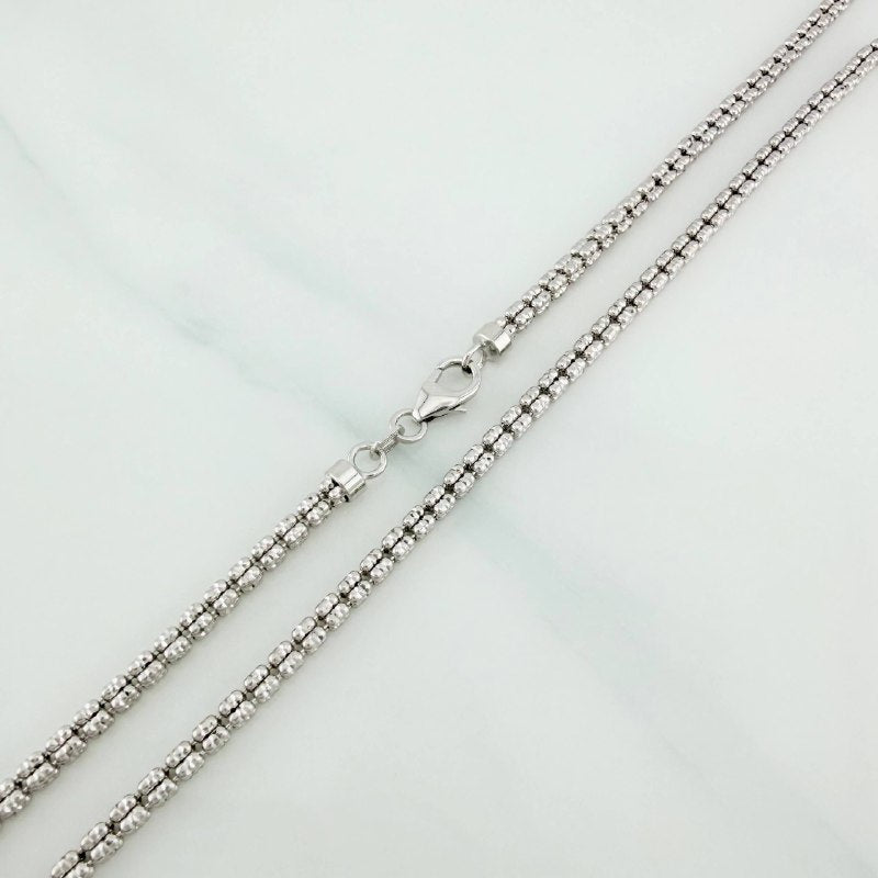 Cadena Ice 15.75 g / 60.5 cm / 2.35 mm Oro Blanco 18K
