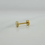 Piercing Circulo Plano 0.6 g / 1 cm Oro Amarillo 18K
