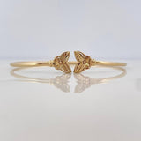 Pulso Aro Mariposa Diamantado 3.55 g / 16.8 cm / 1.6 mm Oro Amarillo 18K