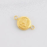 Herraje Circulo Letra A 0.4g / 1.5cm Oro Amarillo 18K