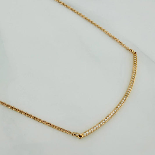 Cadena Media Luna Aro Seguido 4.3gr / 46.2cm / Oro Amarillo 18K