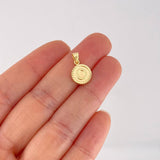 Dije Circulo Letra O 0.6g / 1.7cm Oro Amarillo 18K
