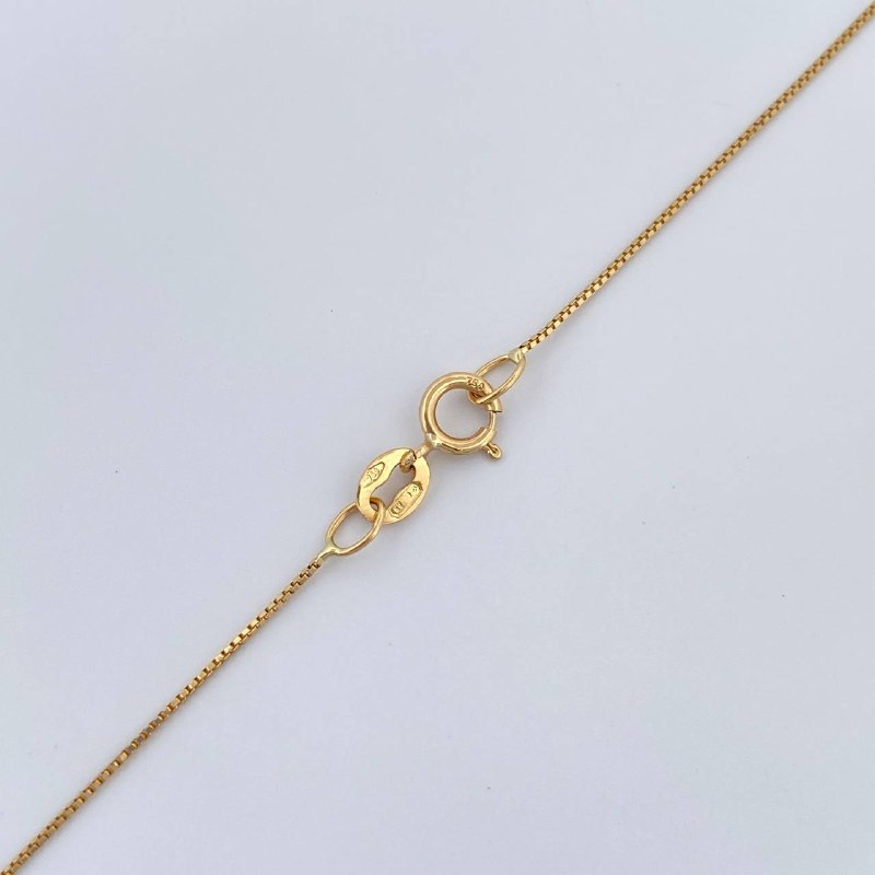 Set Cadena y Dije Veneciana + Cruz  1.45gr / Oro Amarillo 18K (Oferta) $