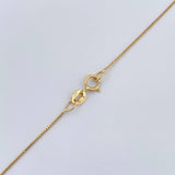 Set Cadena y Dije Veneciana + Cruz  1.45gr / Oro Amarillo 18K (Oferta) $