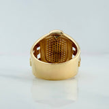 Anillo Virgen De Guadalupe 12.35 g / T9 1/2 Dos Oros Amarillo Blanco 18K