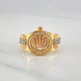 Anillo Correa Corona 6.45 g / T9 1/2 Tres Oros 18K