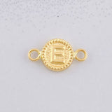 Herraje Circulo Letra E 0.4g / 1.5cm Oro Amarillo 18K