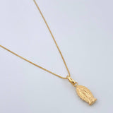 Set Cadena y Dije Veneciana + Virgen De Guadalupe 1.45gr / Oro Amarillo 18K (Oferta) $