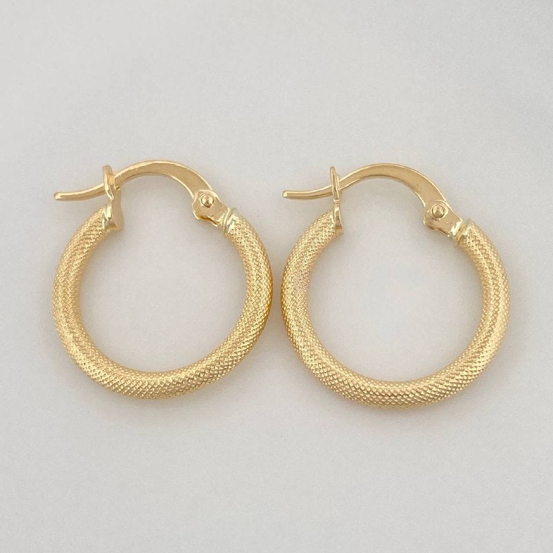 Candongas Tefi 1.2 g / 1.9 cm Oro Amarillo 18K