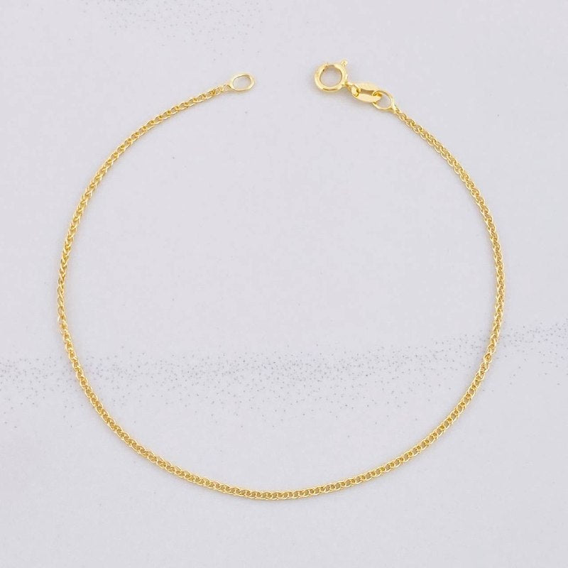 Pulso Franco 0.65g / 19.5cm / 1.1mm Oro Amarillo 18K