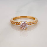 Anillo Solitario Churumbela 2.95 g / T7 1/4 Oro Amarillo 18K