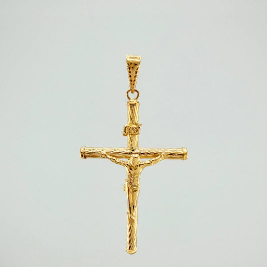Dije Cruz Cristo 1.75 g / 5.5 cm Oro Amarillo 18K