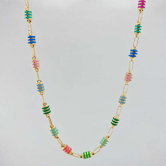 Cadena Rustica Barril 13.3 g / 63.6 cm / 4.3 mm Oro Amarillo 18K