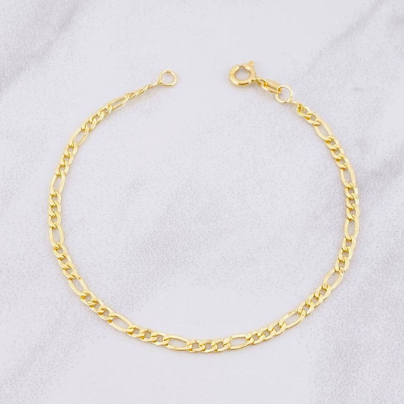 Pulso Fígaro 1.7g / 18.1cm / 2.9mm Oro Amarillo 18K