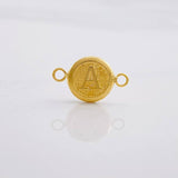 Herraje Circulo Letra A 0.4g / 1.5cm Oro Amarillo 18K