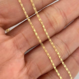 Cadena Escalera Plana 1.15 g / 50.2 cm / 1 mm Oro Amarillo 18K