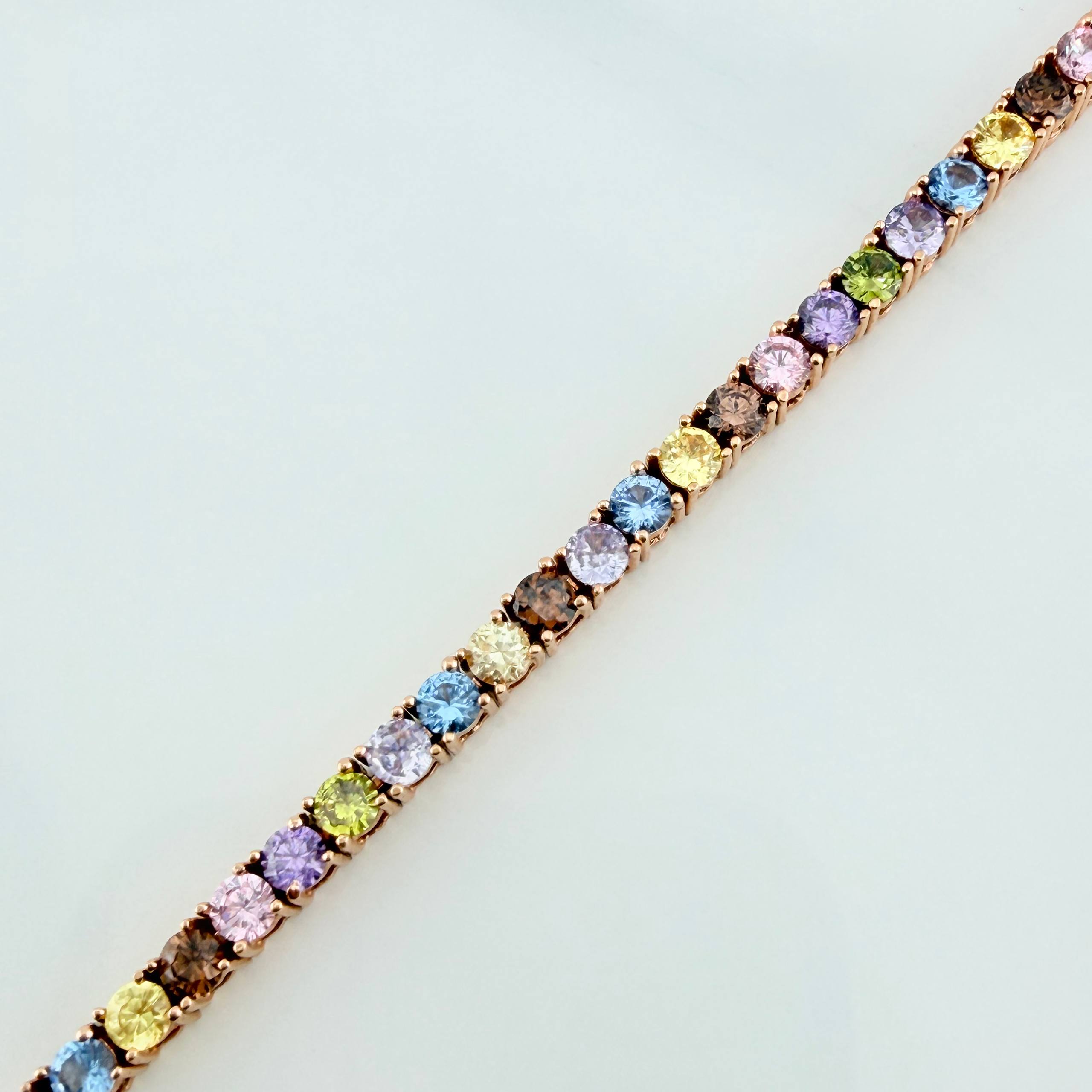 Pulso Tennis 13.35 g / 17.8 cm / 3.2 mm Oro Rosa 18K