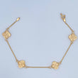 Pulso Trebol 3.5gr / 19cm / Nac. Esp Oro 18K &